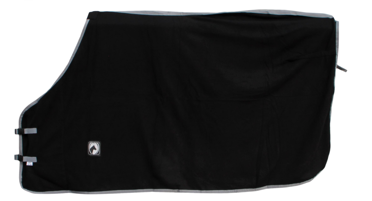 Excellent Fleece Decke schw/grau 135/185 cm