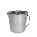 Edelstahleimer mit flachem Rand 0,95 l
