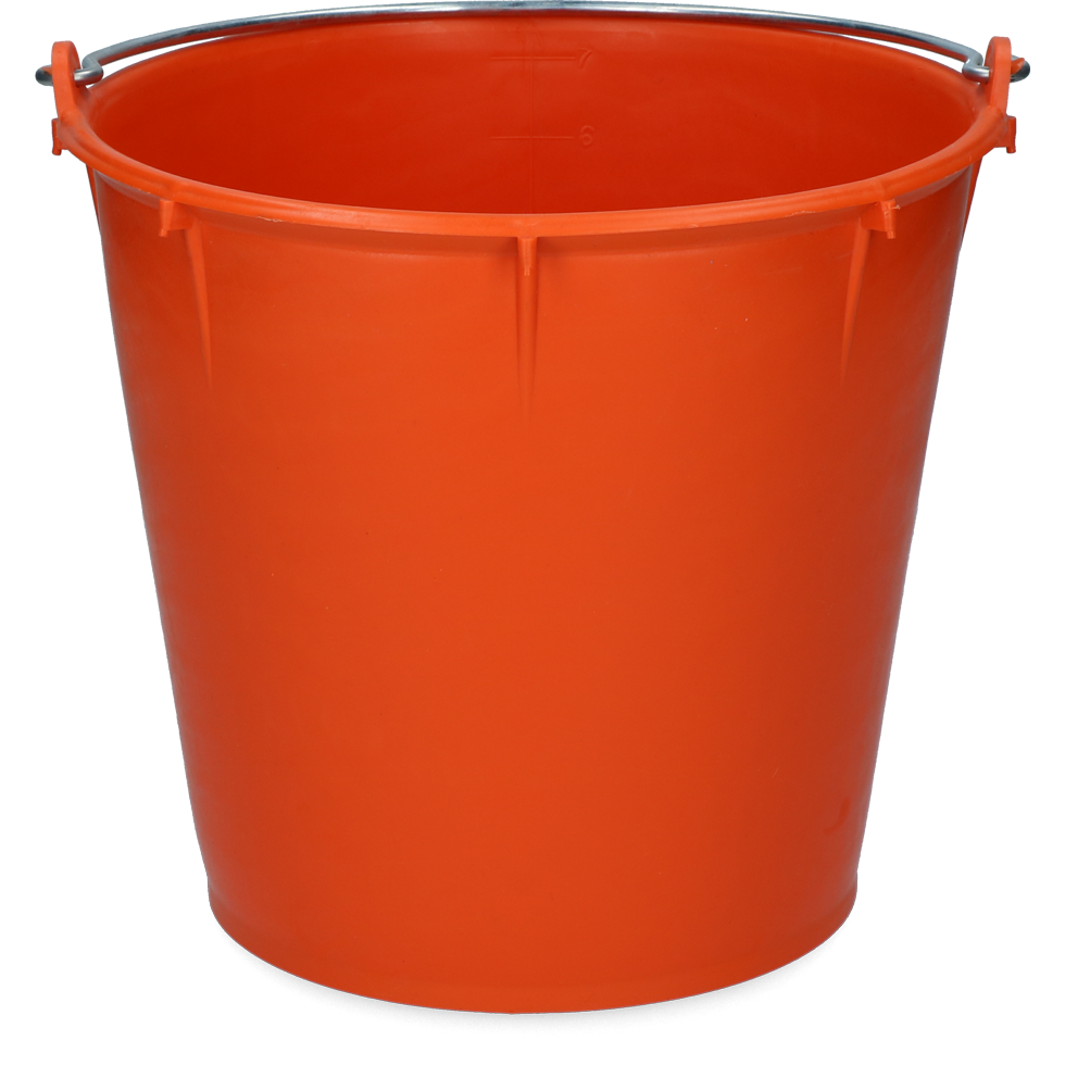 Eimer 7 l mit Griff Orange