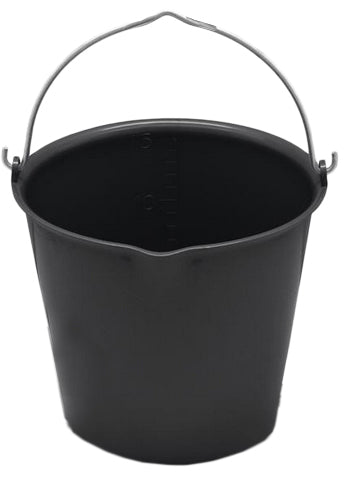 Eimer 15 l mit Ausguss Schwarz