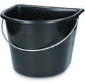 Eimer mit flacher Seite 15 l Schwarz