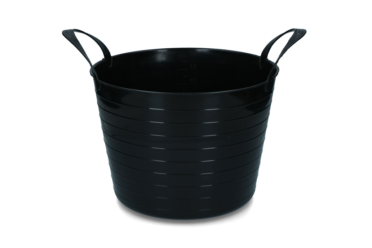 Eimer V-Trug Flexi Blau 14 l Schwarz
