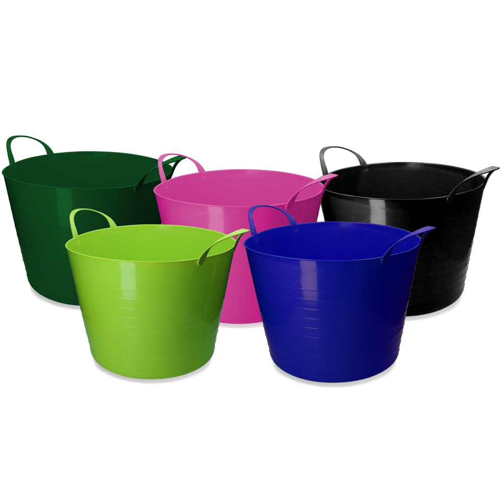 vPlast Eimer V-Trug Flexi 65 l Rosa