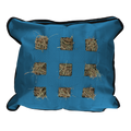 Hay Pillow Slow Feeder Quadrat Blau