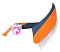 Fun Schweißmesser Orange / Schwarz