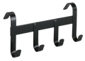 Trensenhalter Metall mit 4 Haken schwarz