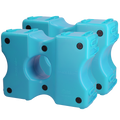 Vplast Cavaletti Hindernisblöcke 2 st Blau