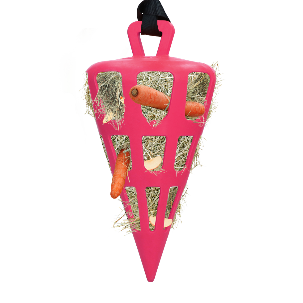 Hay Slow Feeder Fun & Flex Carrot Rosa
