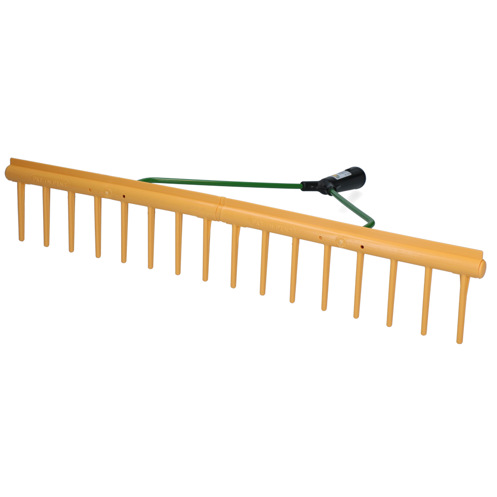 Heurechen mit Egalisierkante 64 cm, 16 Zähne