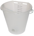Kälbereimer weiß transparent 2-seitig flach Transparant wit