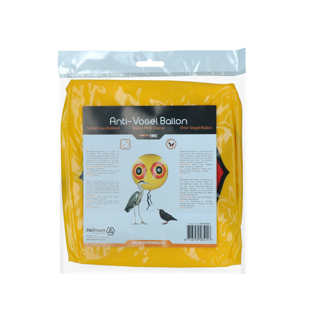 Knock Pest Schreck-Ballon Gelb