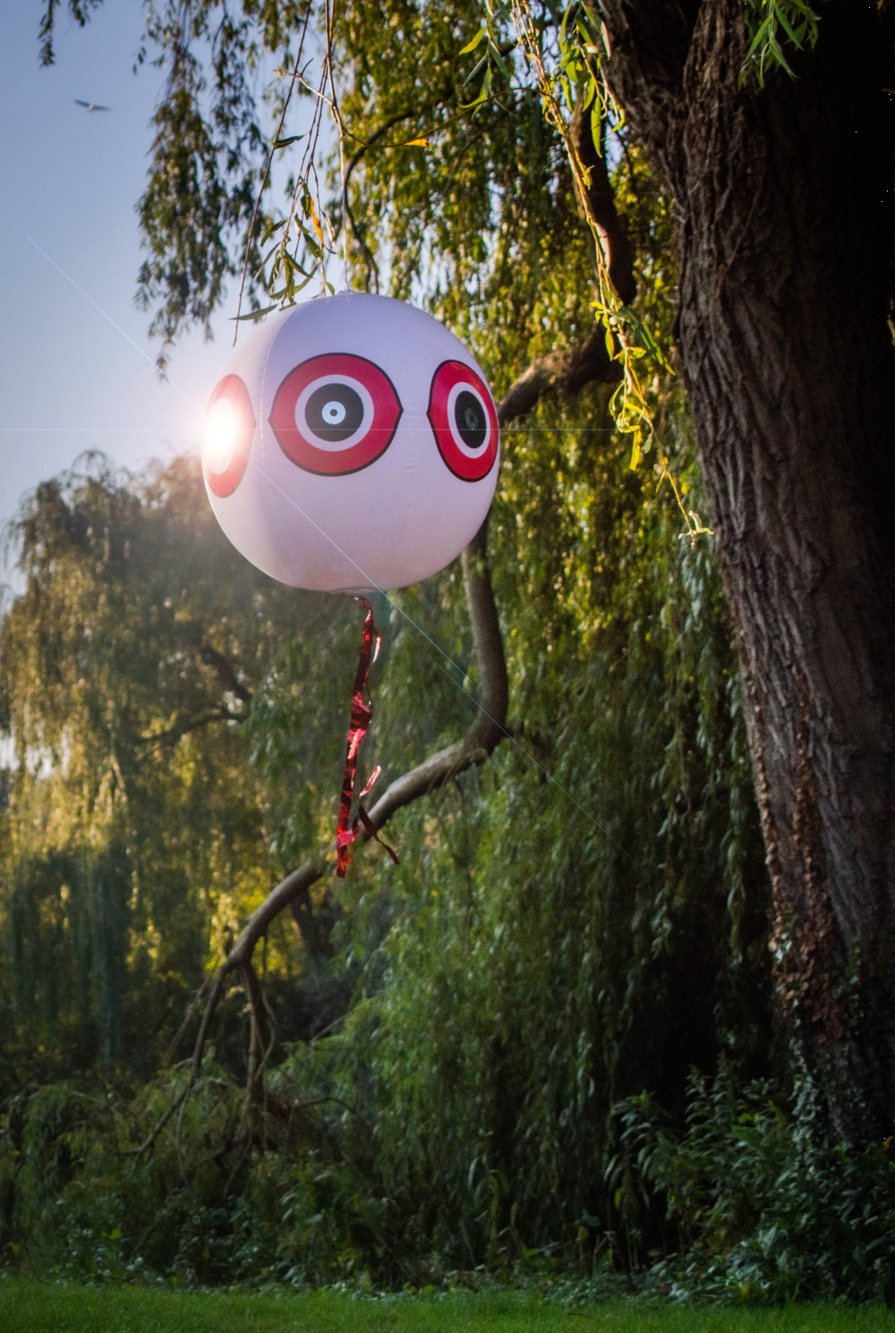 Knock Pest Schreck-Ballon Weiß