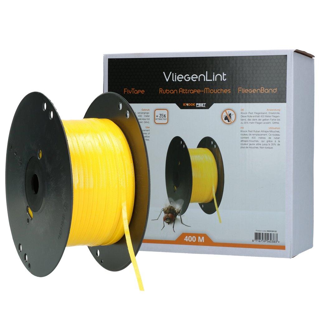 Knock Pest Fliegenband Ersatzrolle 400 m Gelbe