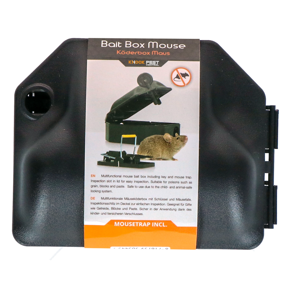 Knock Pest Köderbox Maus mit Schlussel + Falle