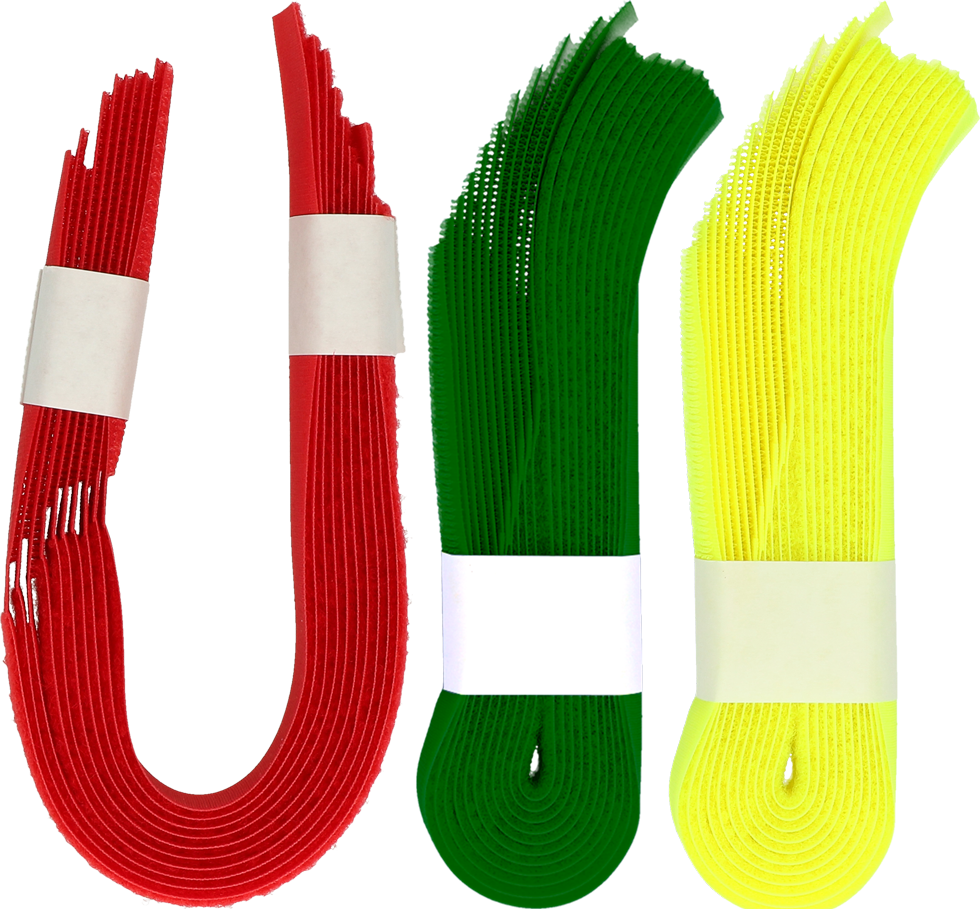 Markierungsband mit Klettverschluss, gelb Rot