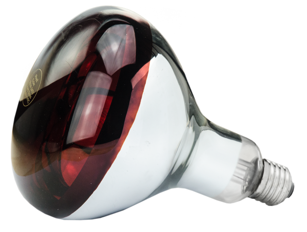 Hartglas Lampe 250 W - Weiß