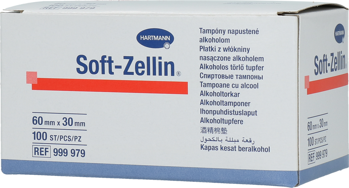 Hartmann Soft-Zellin Alcohol Zitzen Tupfer