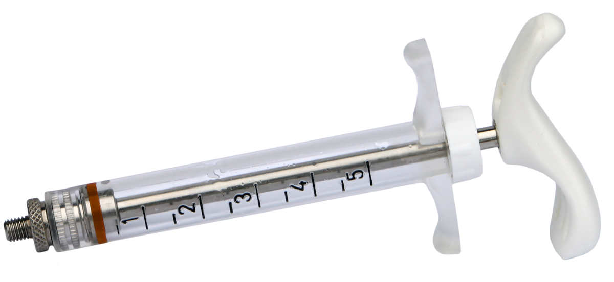 Nylon Spritze 5ml Gewindeansatz 5 ml