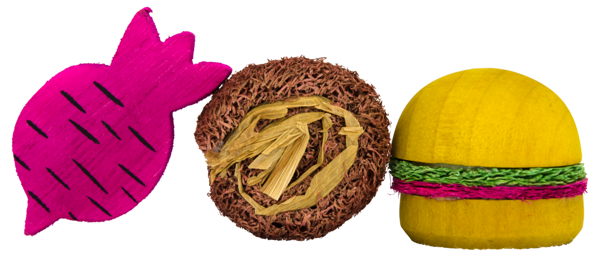 Pawise Wooden Loofah Pretty Toys No2