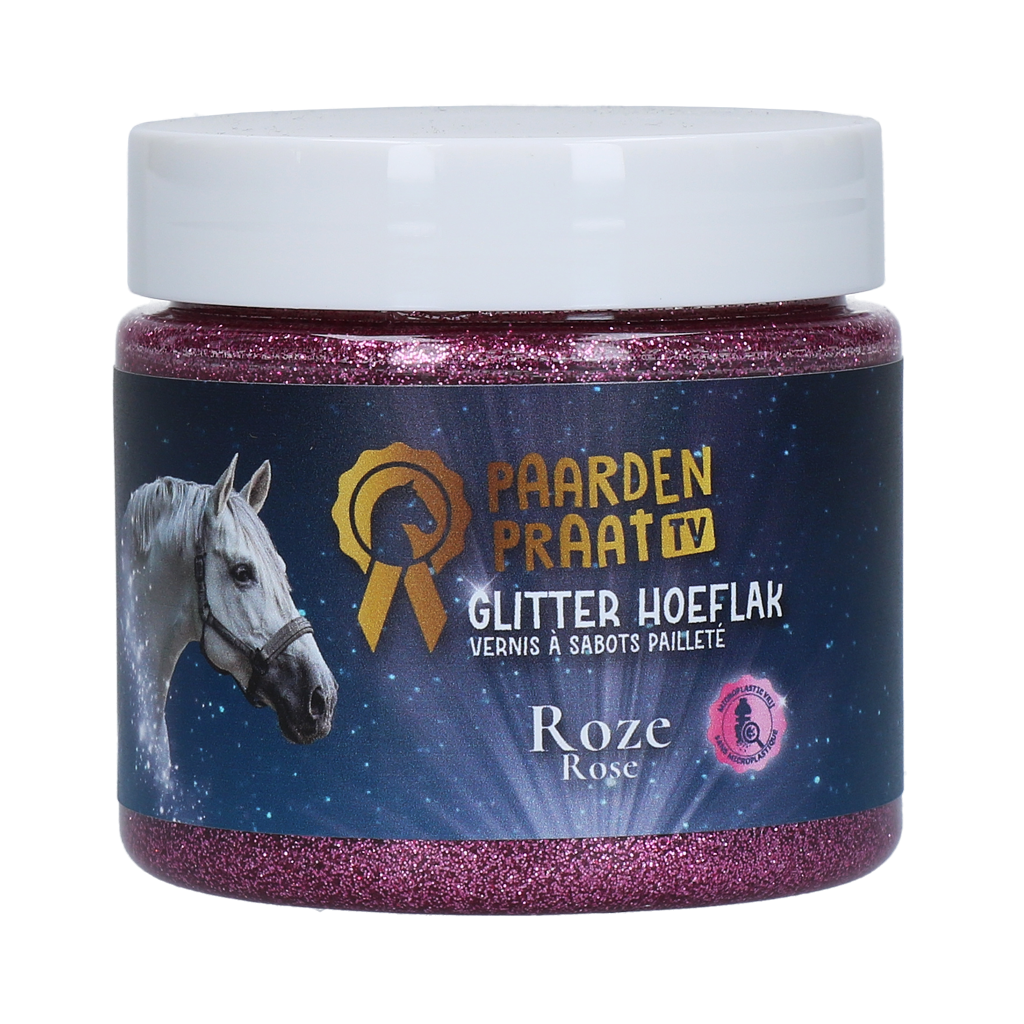 Paardenpraat TV Glitzer Huflack Rosa