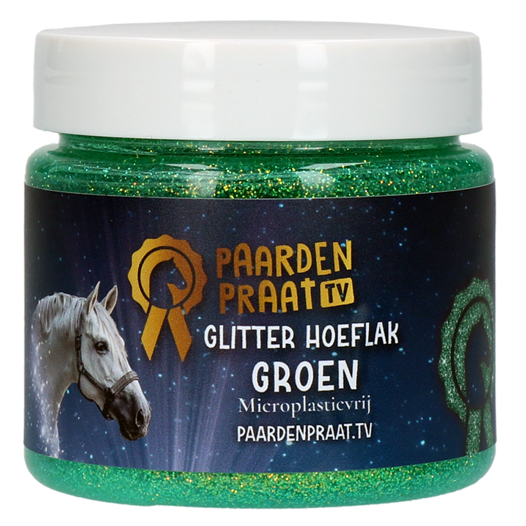 Paardenpraat TV Glitzer Huflack Türkis