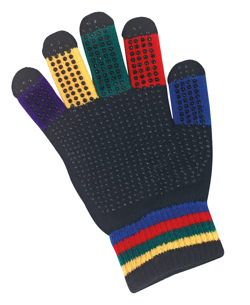 Reithandschuh Magic Grippy Regenbogen Kinder