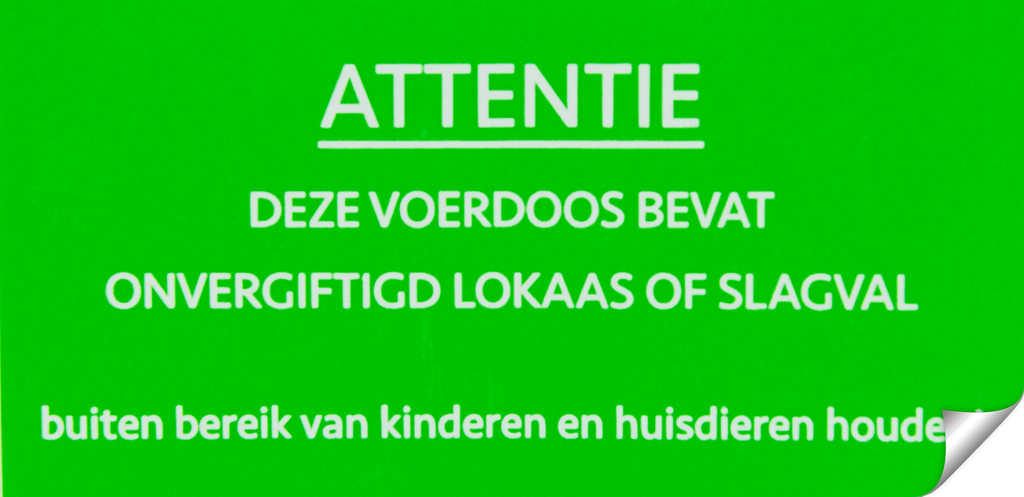 Sticker Ungiftig / Falle