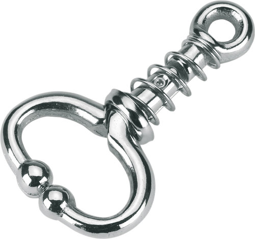 Bullen- und Kuhführring mit Feder
