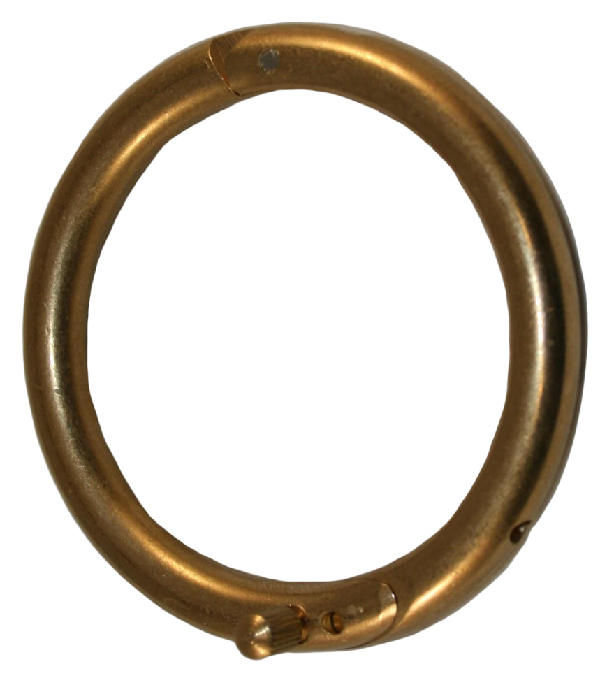 Bullennasenringe, Messing 61 mm + Schraube