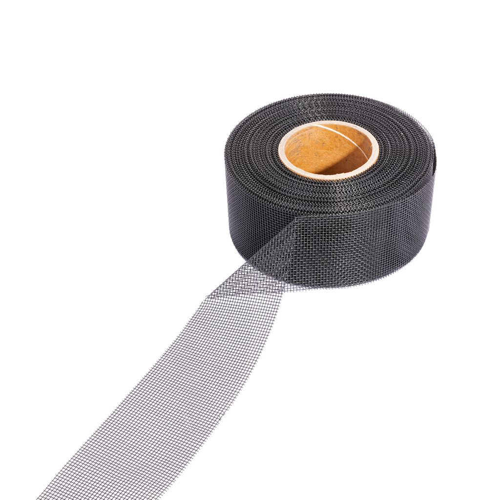 Belüftungsband Edelstahl Schwarz 30 m x 8 cm