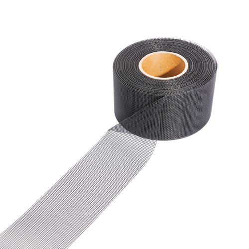 Belüftungsband Edelstahl Schwarz 30 m x 10 cm