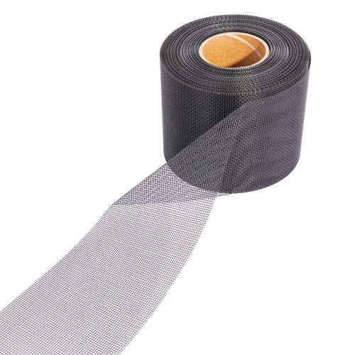 Belüftungsband Edelstahl Schwarz 30 m x 15 cm