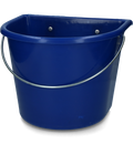 vPlast Futtertrog mit Haken und Griff 15 l Dunkelblau