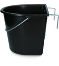 vPlast Futtertrog mit Haken und Griff 15 l Schwarz
