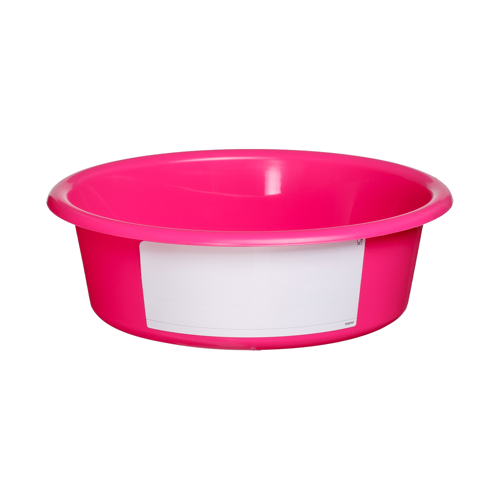 Futterschale 6 l Rosa (mit weißem Label)