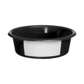 Futterschale 6 l Schwarz (mit weißem Label)