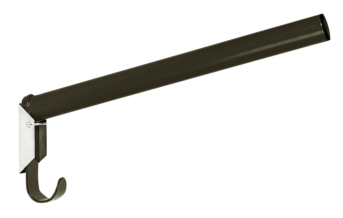 Sattelhalter 44cm rund metal schwarz