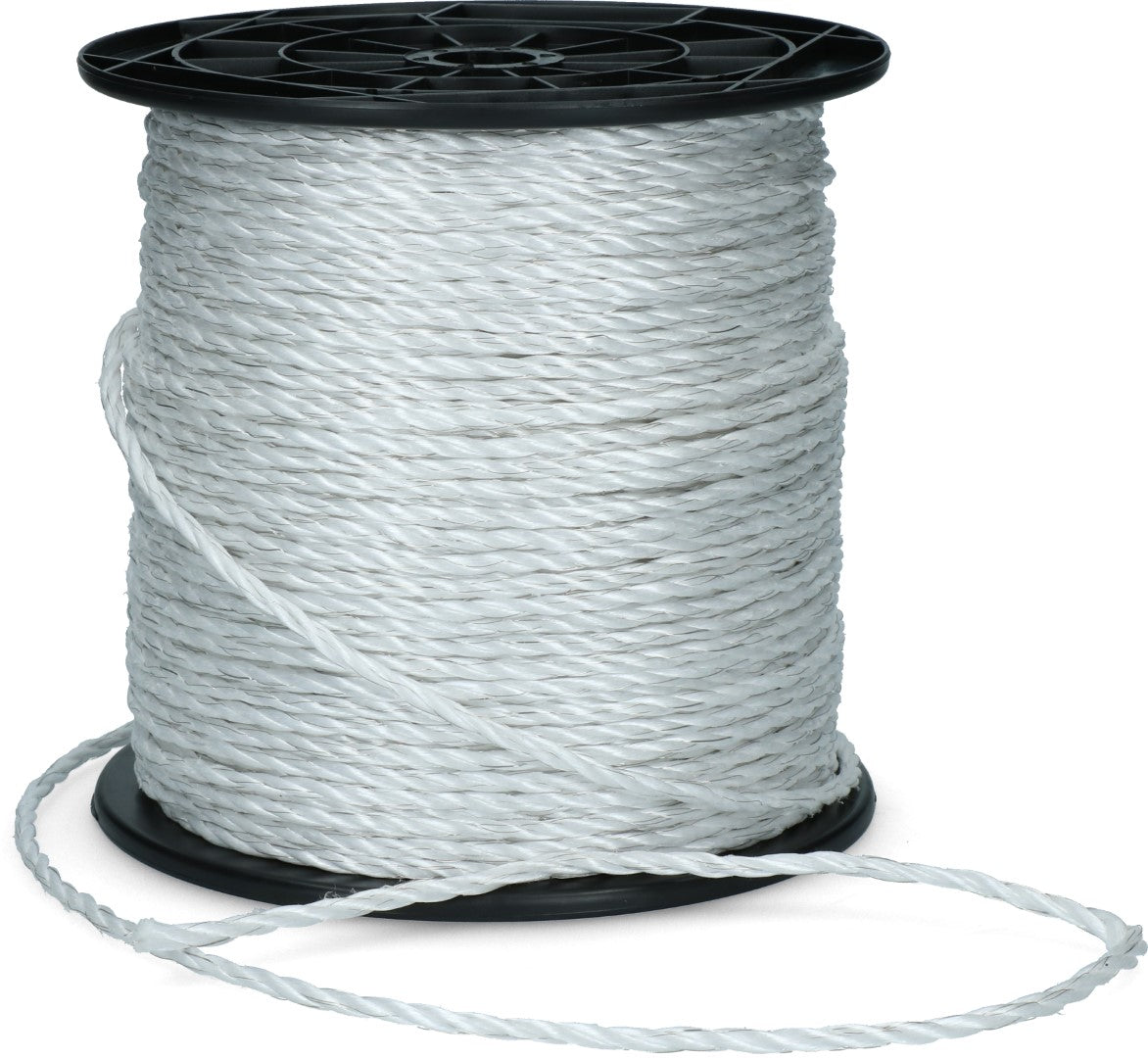 ZoneGuard 6 mm Basic Zaunseil weiß 200 m
