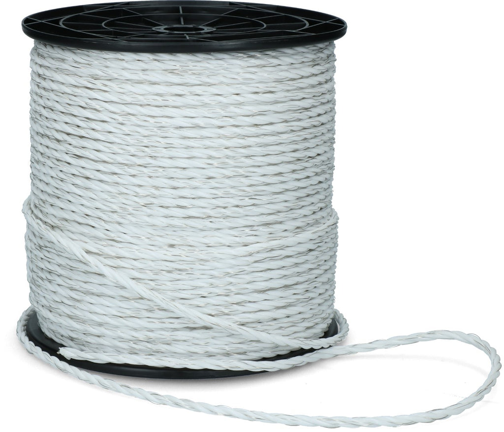 ZoneGuard 6 mm Plus Zaunseil weiß 200 m