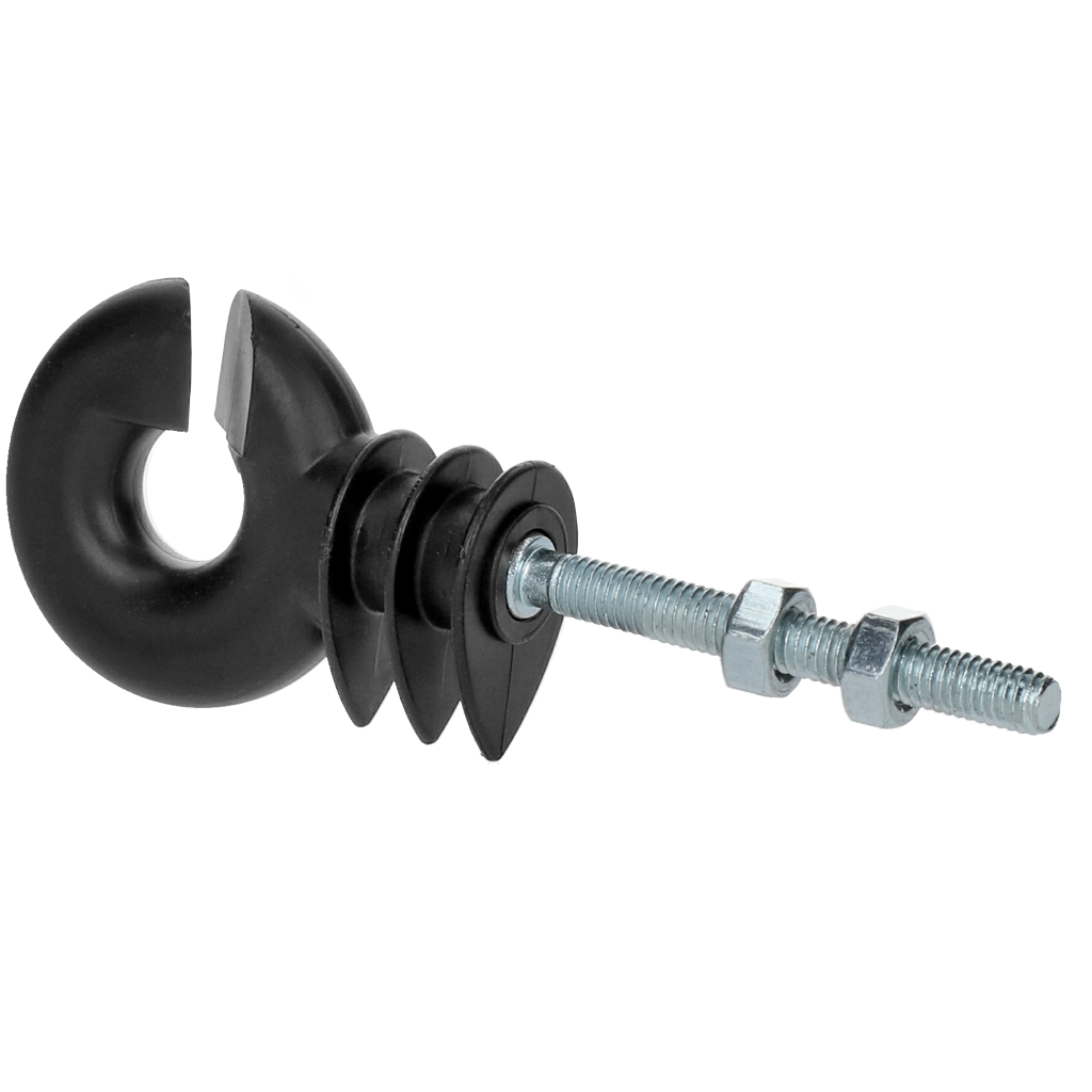 ZoneGuard Ringisolator schwarz mit wart mit Schraube (Metall