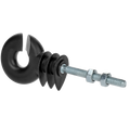 ZoneGuard Ringisolator schwarz mit wart mit Schraube (Metall