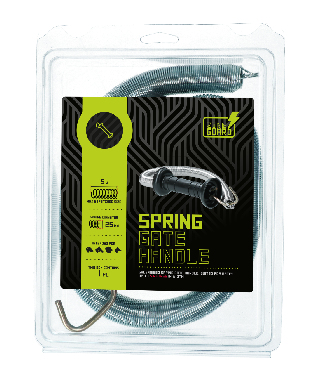 ZoneGuard Torgriff mit Feder 25 mm