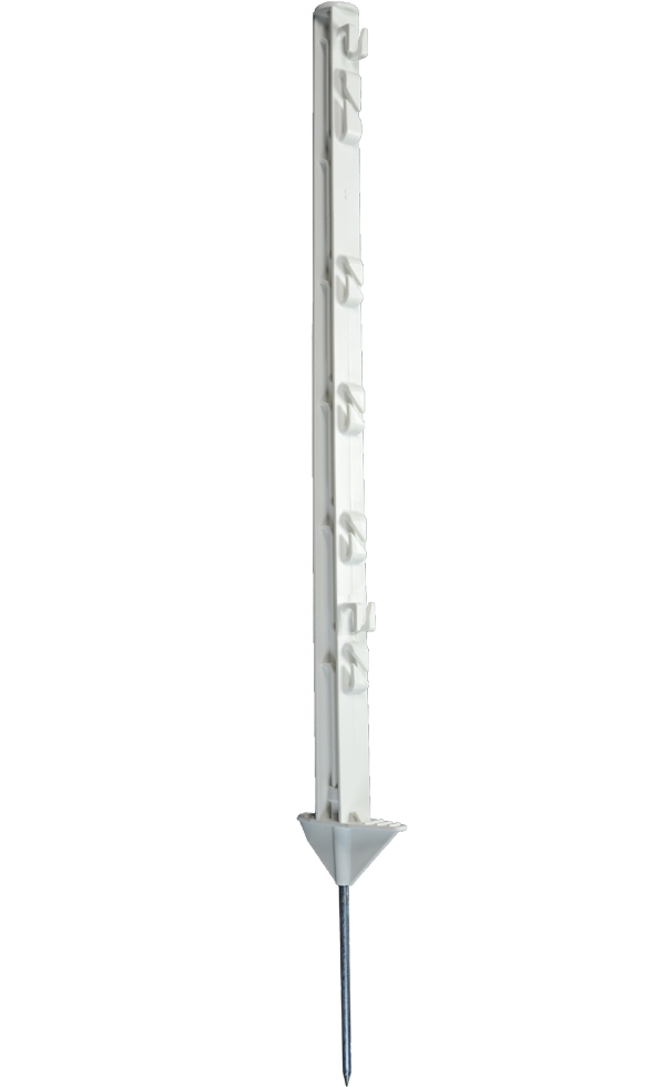 ZoneGuard Kunststoffpfahl 75 cm Weiss