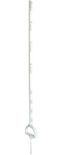 ZoneGuard Kunststoffpfahl Steigbügel 155 cm Weiss