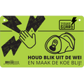 ZoneGuard Warnungsschild Gefahr: Elektrozaun & Konserven Verbot
